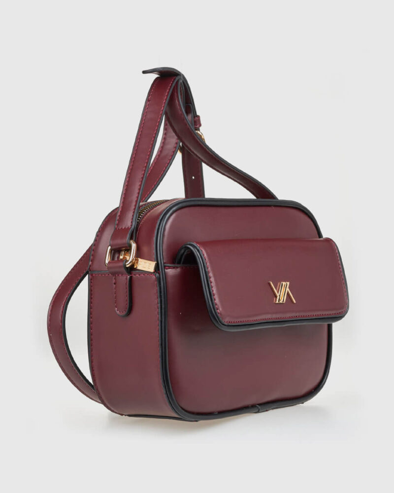 Τσάντα Χιαστί Verde 16-8275-Bordeaux - Image 2