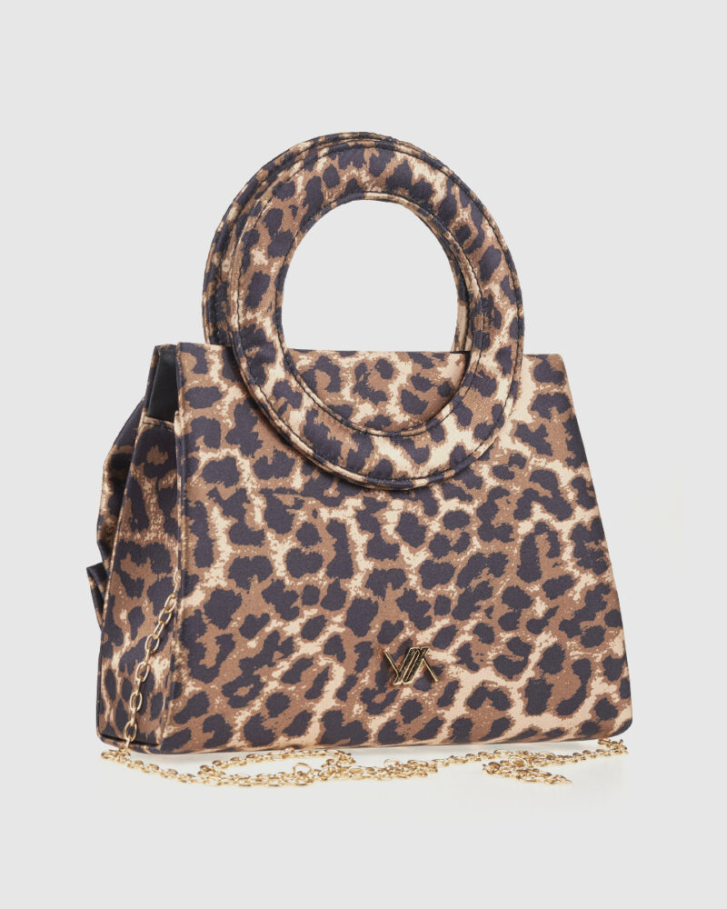 Τσαντάκι Βραδινό Verde 01-2024-Animal Print - Image 3
