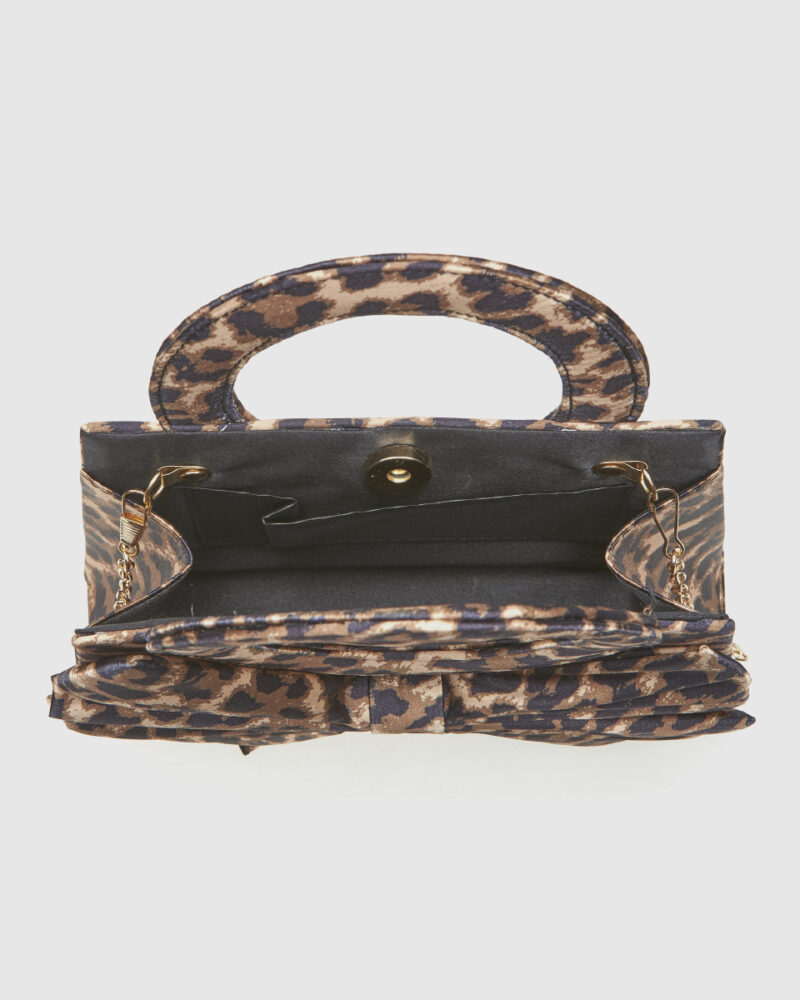 Τσαντάκι Βραδινό Verde 01-2024-Animal Print - Image 4
