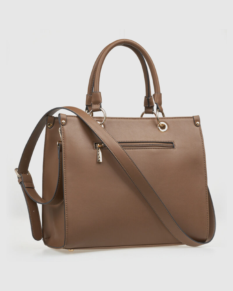 Τσάντα Χειρός Verde 16-8257-Taupe - Image 4