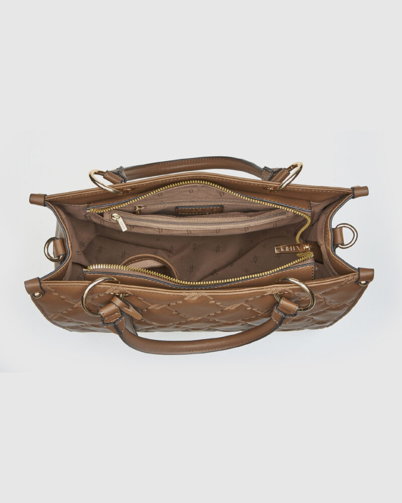 Τσάντα Χειρός Verde 16-8257-Taupe - Image 3