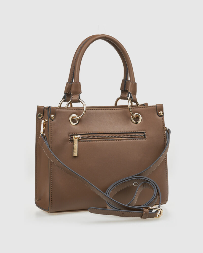 Τσάντα Χειρός Verde 16-8258-Taupe - Image 2