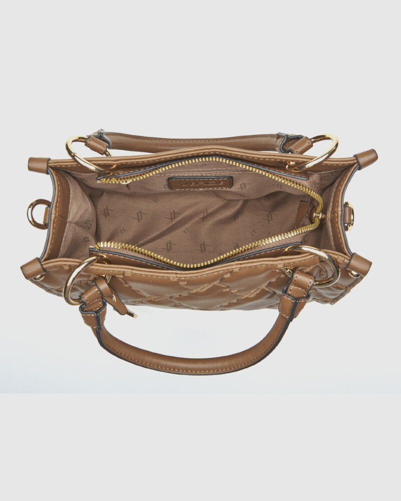 Τσάντα Χειρός Verde 16-8258-Taupe - Image 3