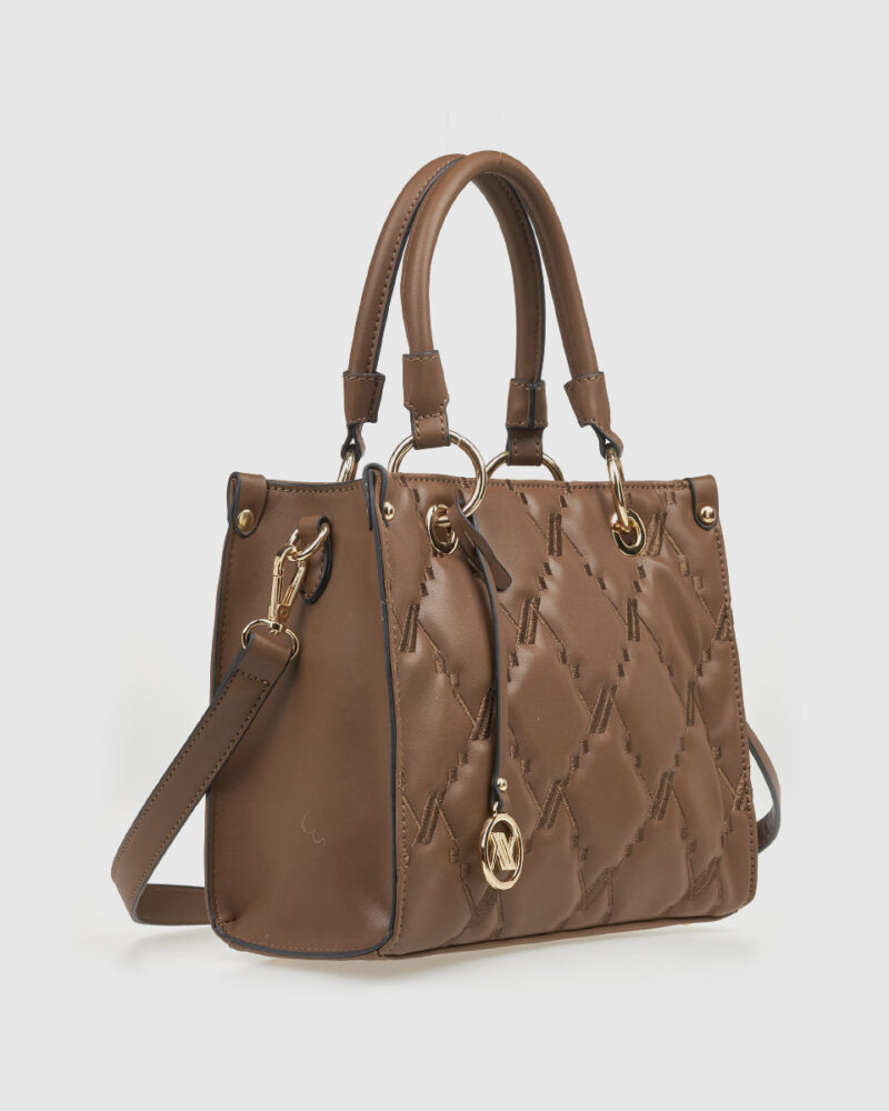 Τσάντα Χειρός Verde 16-8258-Taupe - Image 4