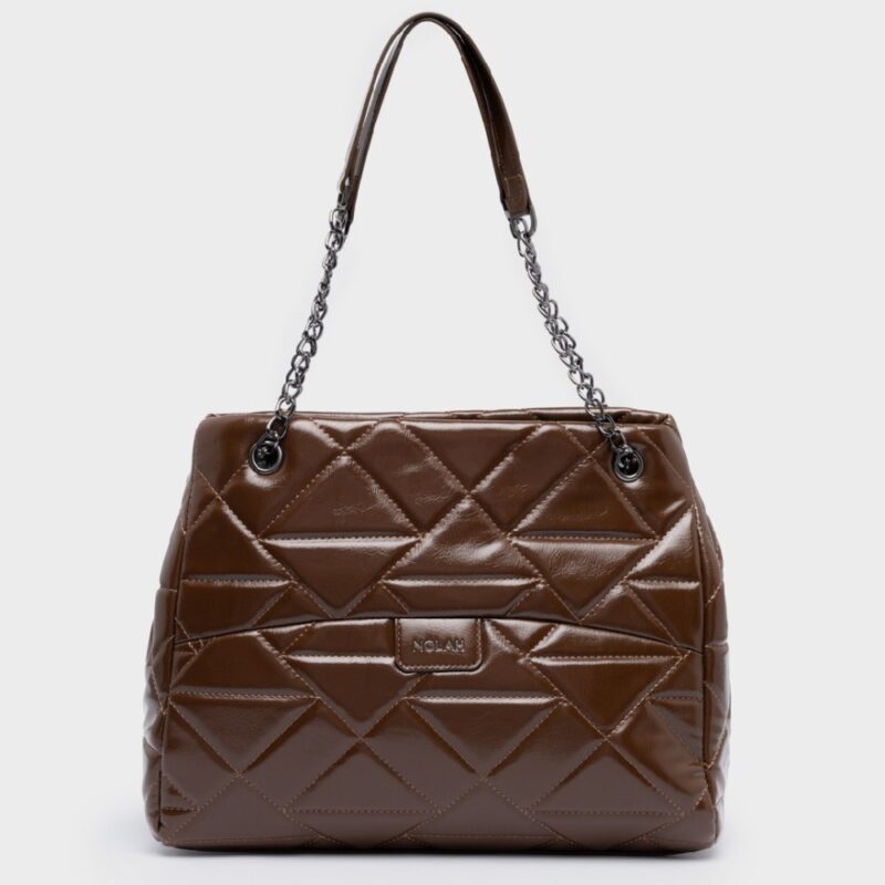 Τσάντα Ώμου Nolah Azillia-Chocolate Brown