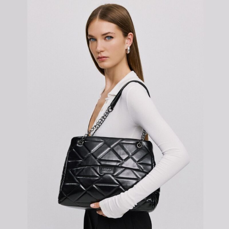 Τσάντα Ώμου Nolah Azillia-Black/Gun - Image 6