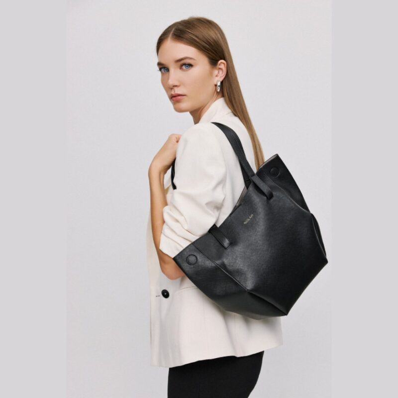 Τσάντα Ώμου Nolah Bree-Black/Light Gold - Image 4