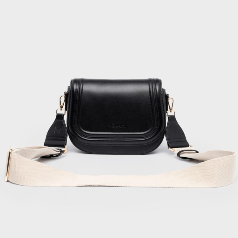 Τσάντα Ώμου Nolah Bradley-Black/Light Gold