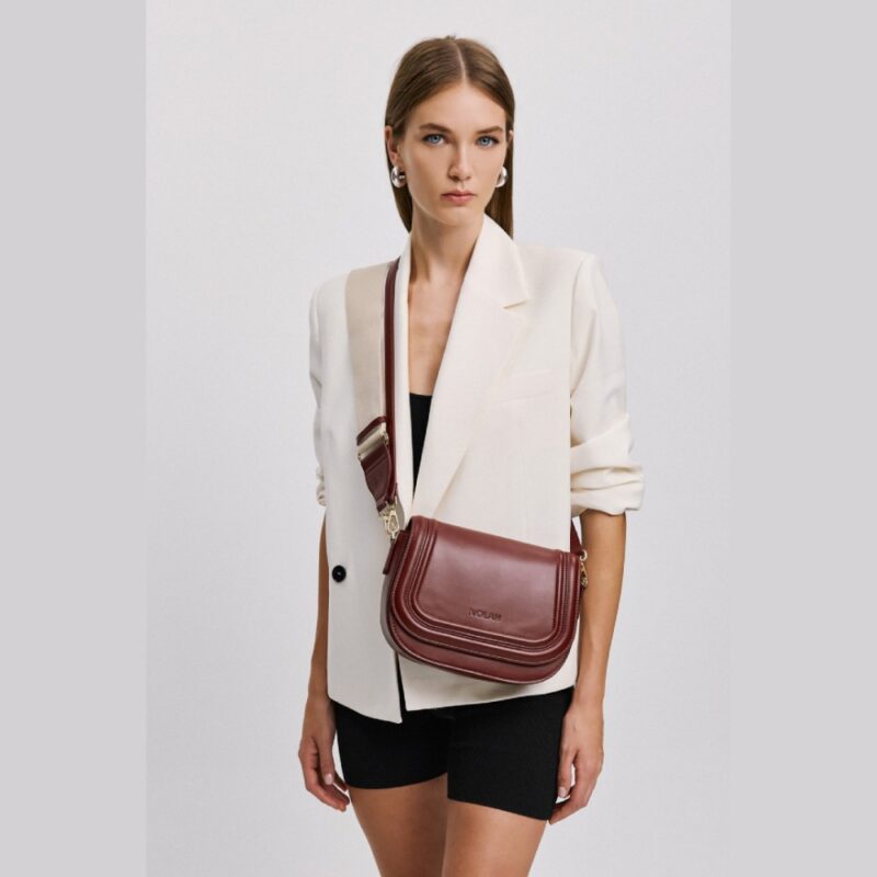 Τσάντα Ώμου Nolah Bradley-Burgundy - Image 6