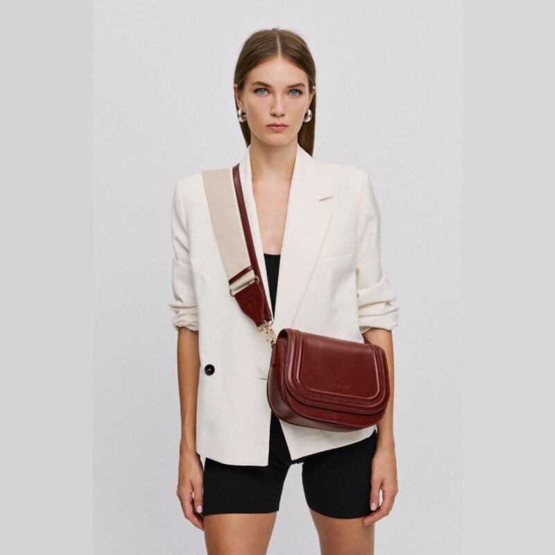Τσάντα Ώμου Nolah Bradley-Burgundy - Image 5