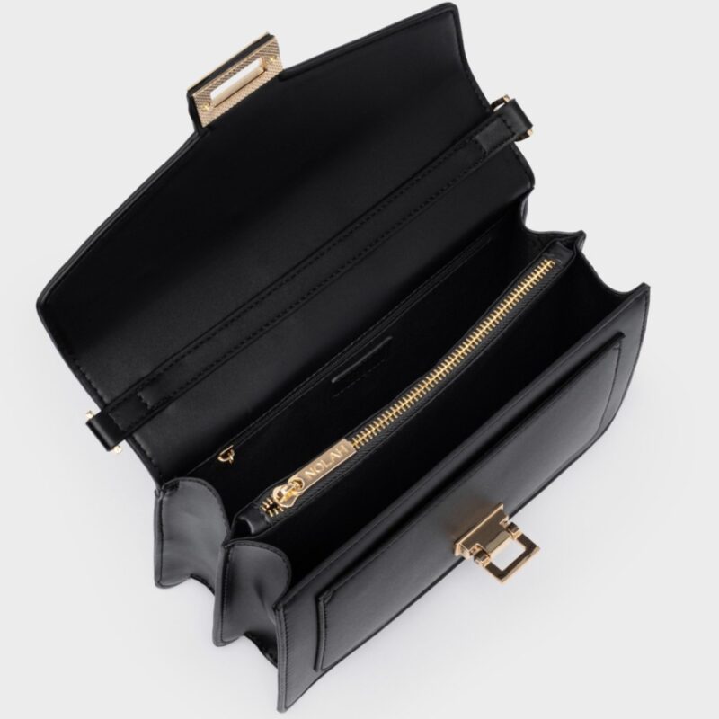 Τσάντα Ώμου Nolah Danny-Black/Light Gold - Image 7