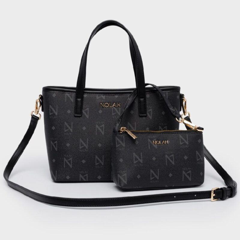 Τσάντα Χειρός Nolah Jelinda-Black/Light Gold