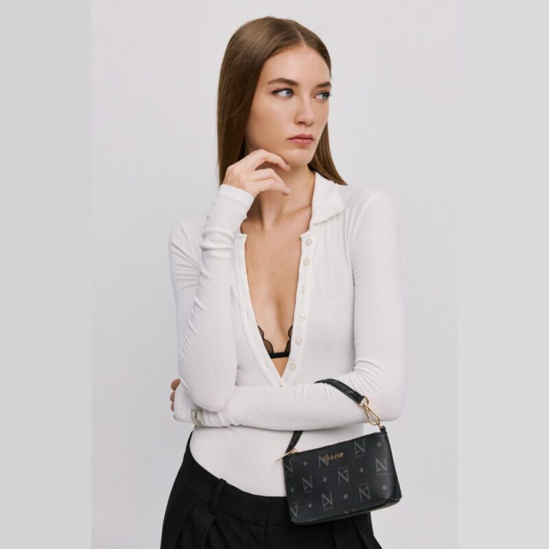 Τσάντα Χειρός Nolah Jelinda-Black/Light Gold - Image 12
