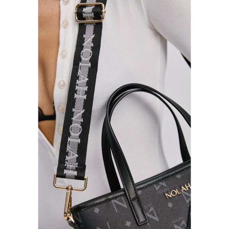 Τσάντα Χειρός Nolah Jelinda-Black/Light Gold - Image 8