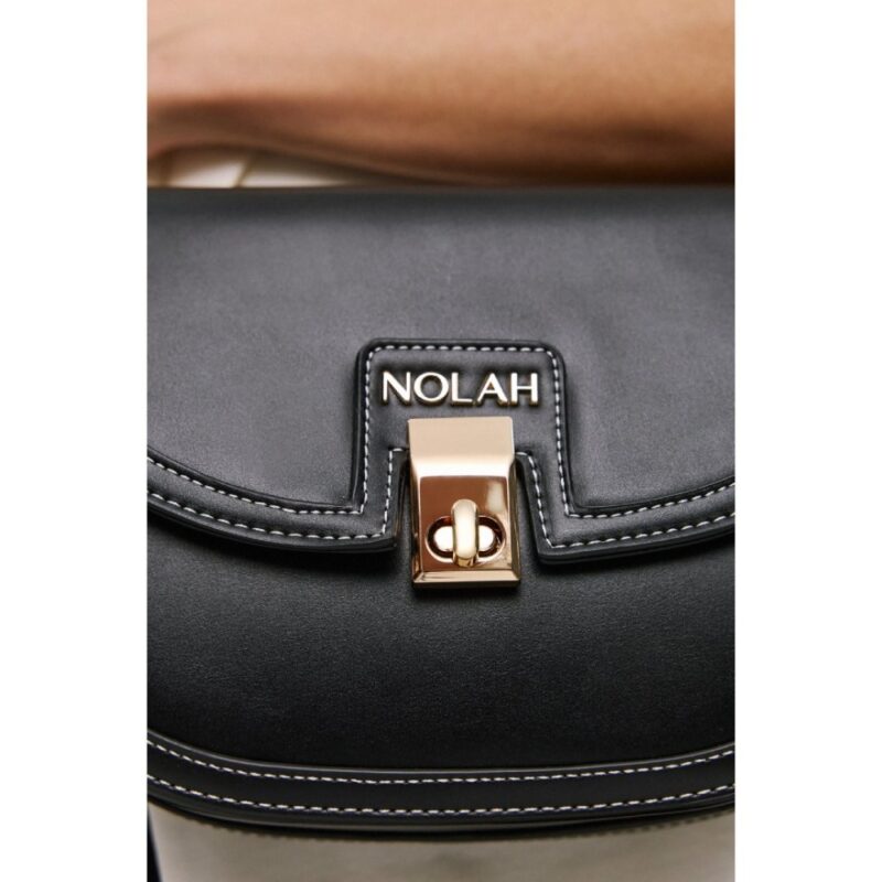 Τσάντα Ώμου Nolah Madrid-Black/Light Gold - Image 3