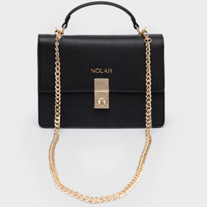 Τσάντα Χειρός Nolah Sevile-Black/Light Gold