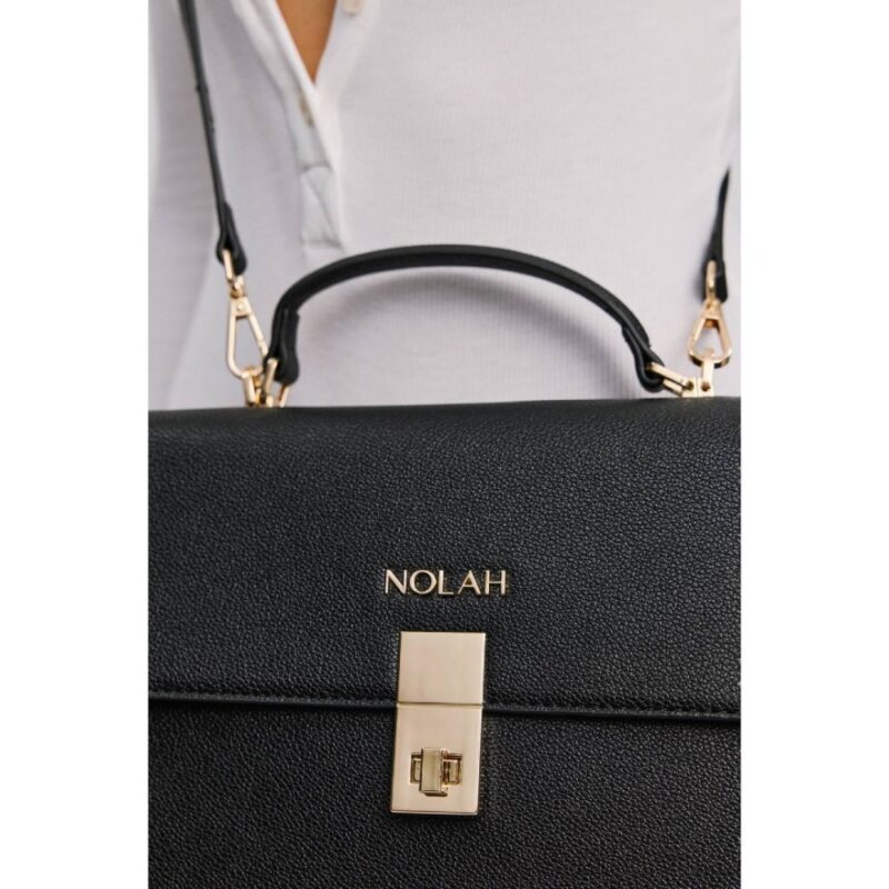 Τσάντα Χειρός Nolah Sevile-Black/Light Gold - Image 6