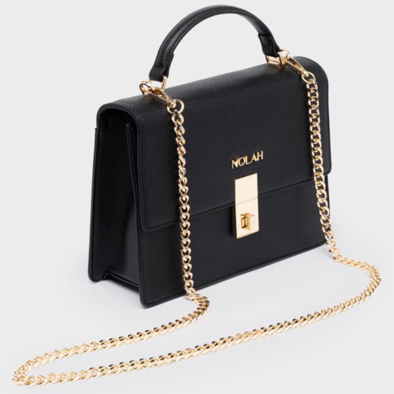 Τσάντα Χειρός Nolah Sevile-Black/Light Gold - Image 5