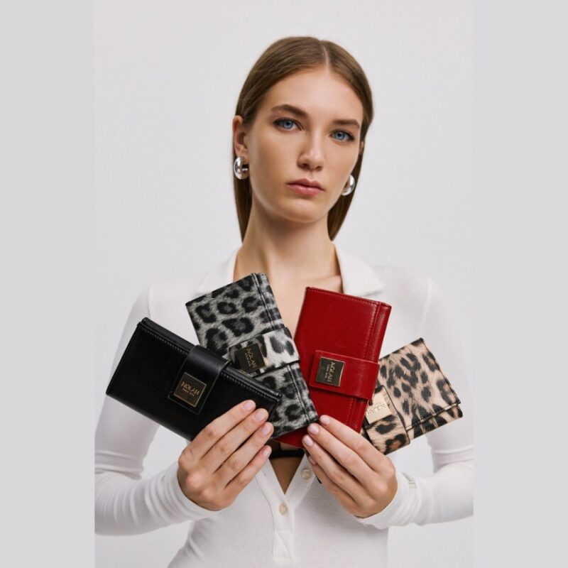 Πορτοφόλι Nolah Mariah-Grey Leopard - Image 4