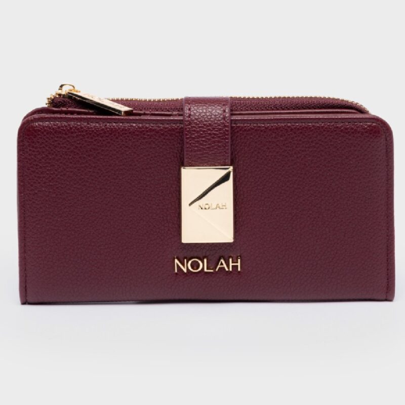 Πορτοφόλι Nolah Savvina-Burgundy/Light Gold