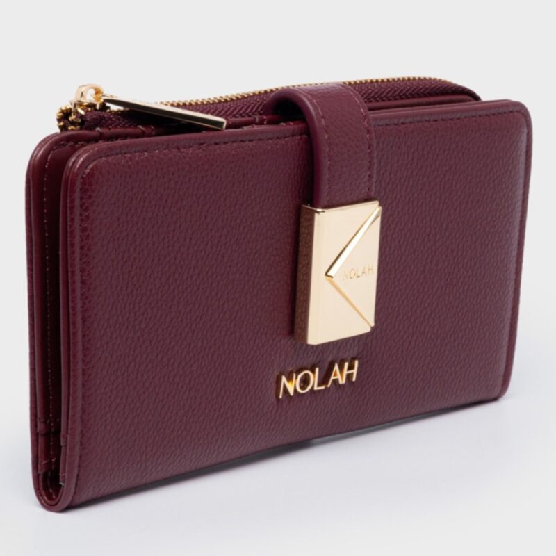 Πορτοφόλι Nolah Savvina-Burgundy/Light Gold - Image 2