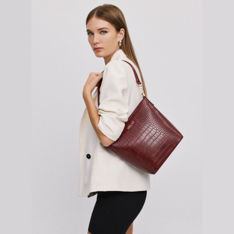 Τσάντα Ώμου Nolah Cecilia-Burgundy - Image 7