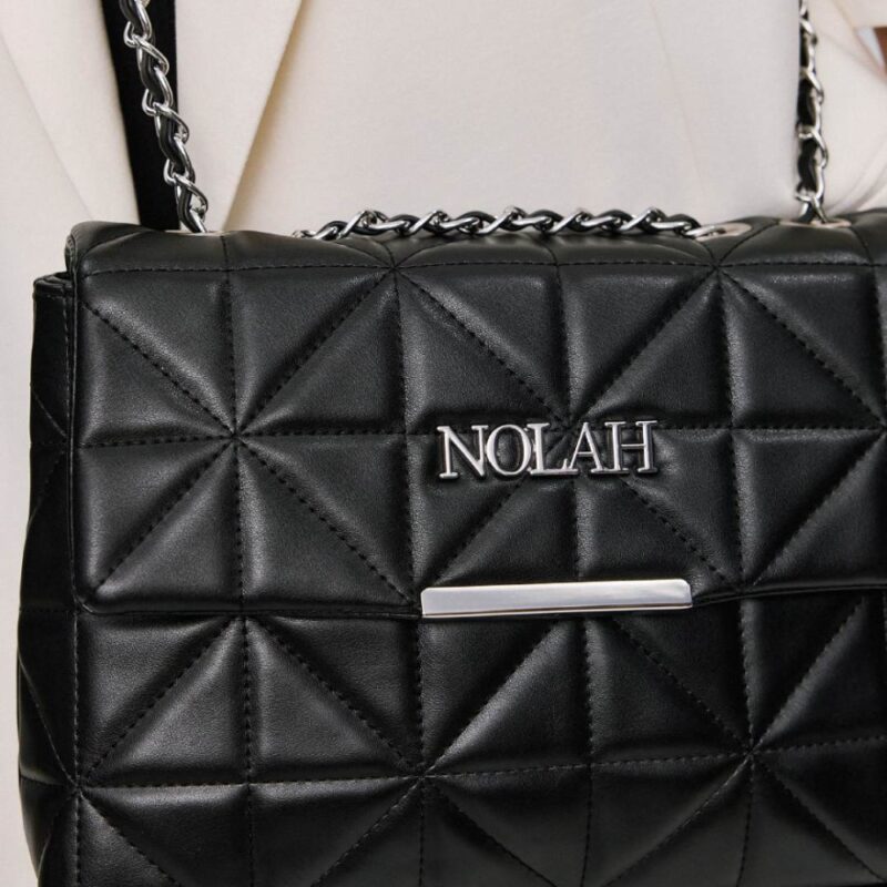 Τσάντα Ώμου Nolah Mafalda-Black/Gun - Image 6