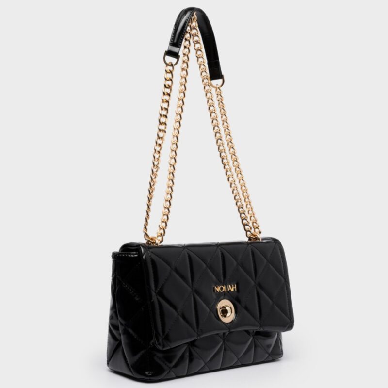 Τσάντα Ώμου Nolah Margiela-Black/Light Gold - Image 2
