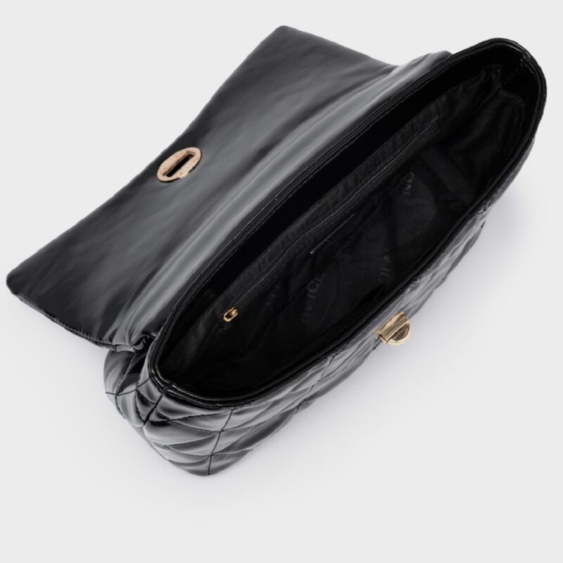 Τσάντα Ώμου Nolah Margiela-Black/Light Gold - Image 3