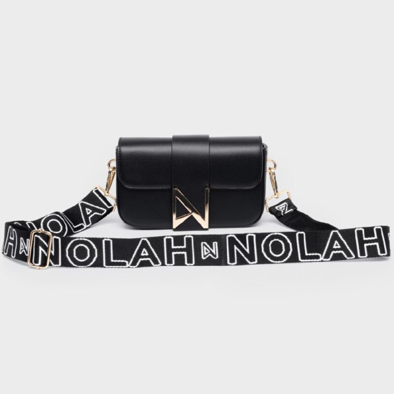Τσάντα Χιαστί Nolah Niki-Black/Light Gold