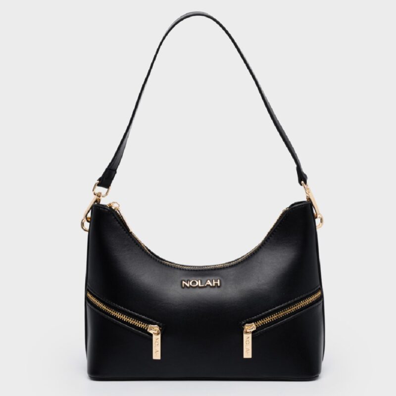 Τσάντα Ώμου Nolah Ozon-Black/Light Gold