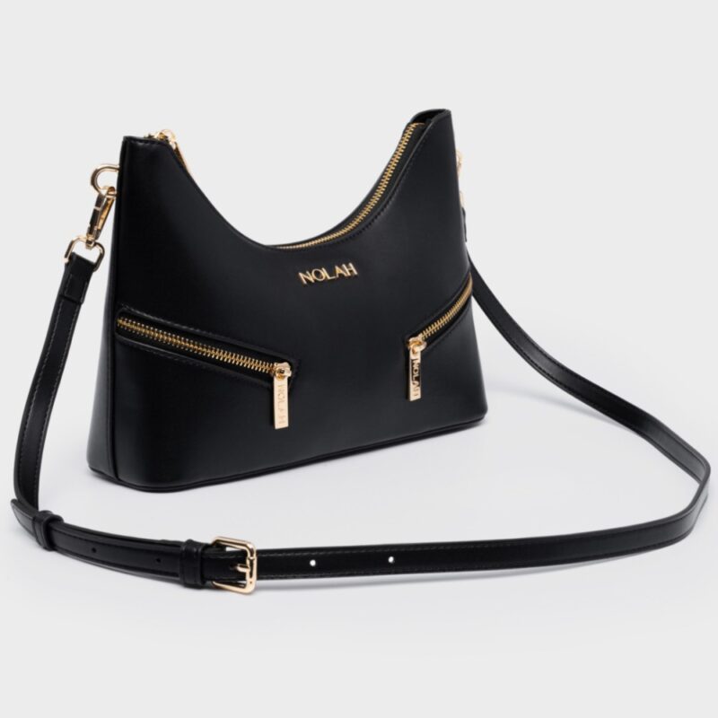Τσάντα Ώμου Nolah Ozon-Black/Light Gold - Image 2