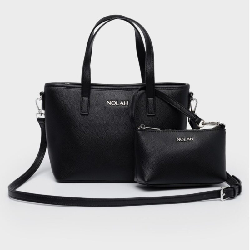 Τσάντα Χειρός Nolah Roma-Black/Silver