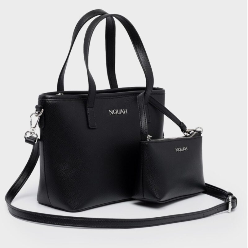 Τσάντα Χειρός Nolah Roma-Black/Silver - Image 2