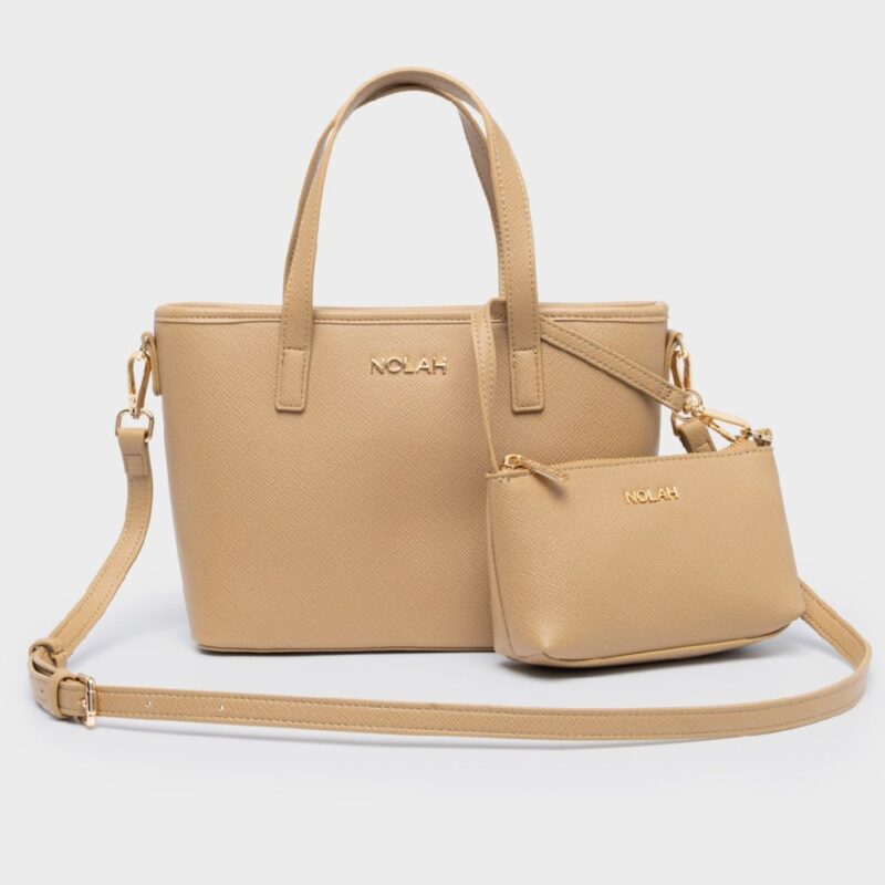 Τσάντα Χειρός Nolah Roma-Beige