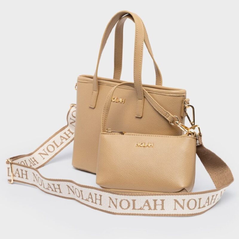 Τσάντα Χειρός Nolah Roma-Beige - Image 3