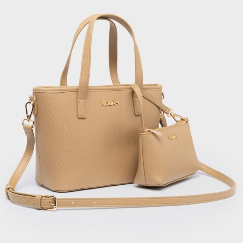 Τσάντα Χειρός Nolah Roma-Beige - Image 2