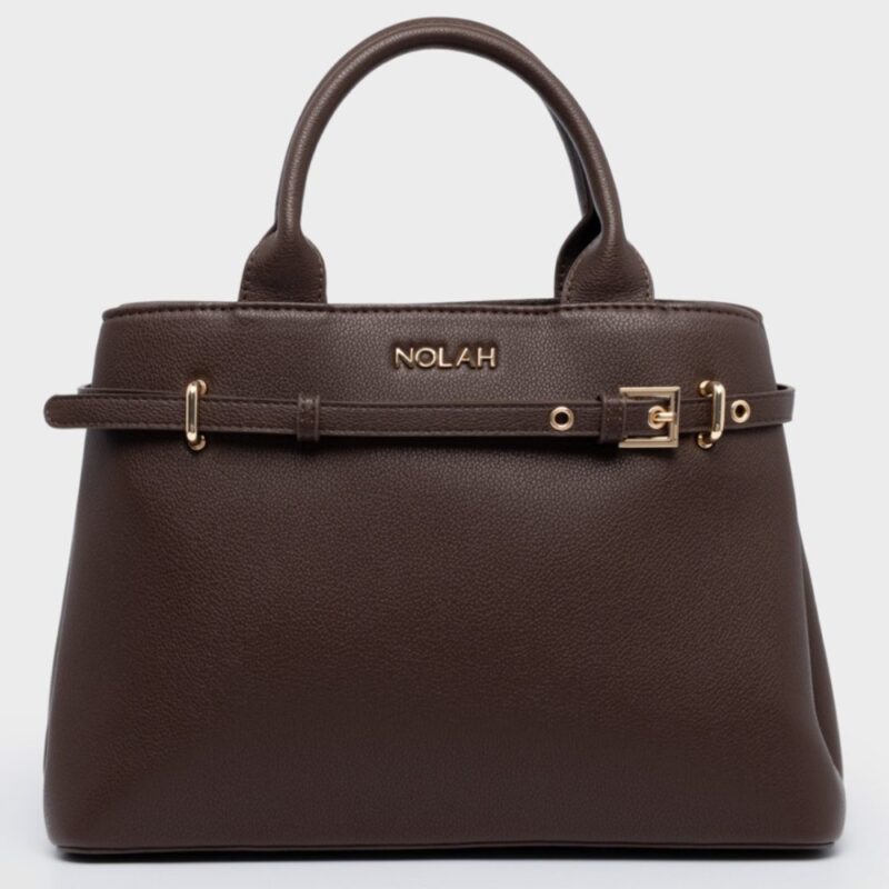 Τσάντα Χειρός Nolah-Velinia-Chocolate Brown