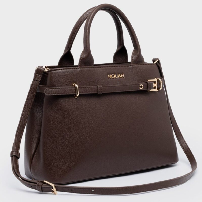 Τσάντα Χειρός Nolah-Velinia-Chocolate Brown - Image 2