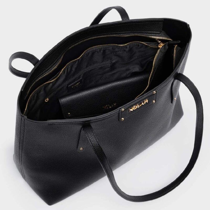 Τσάντα Ώμου Nolah Serenity-Black/Light Gold - Image 3