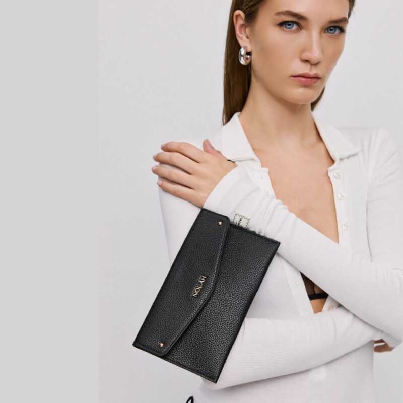 Τσάντα Ώμου Nolah Serenity-Black/Light Gold - Image 6