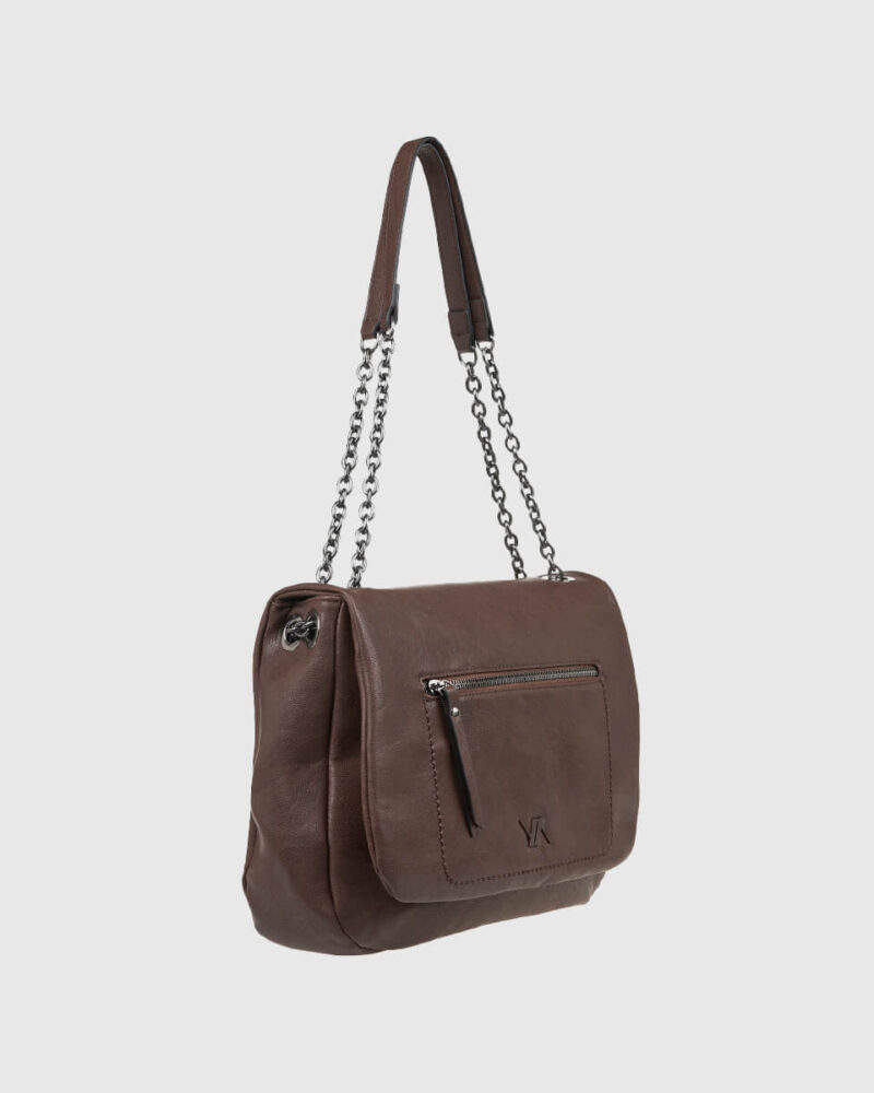 Τσάντα Ώμου Verde 16-8063-Brown - Image 2