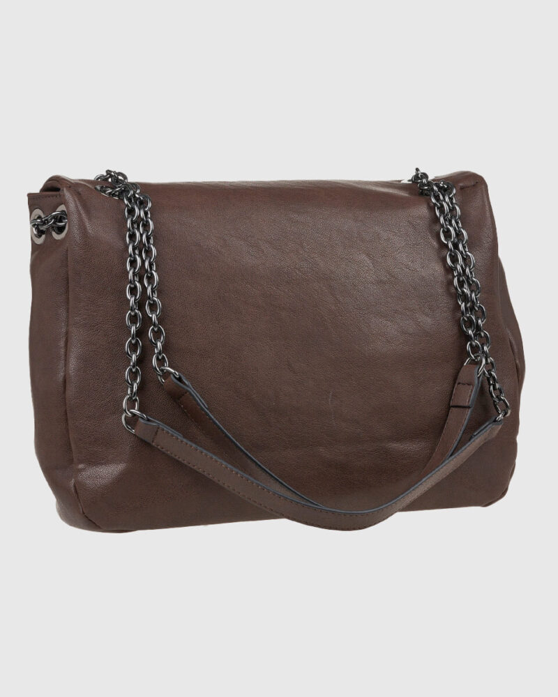 Τσάντα Ώμου Verde 16-8063-Brown - Image 4