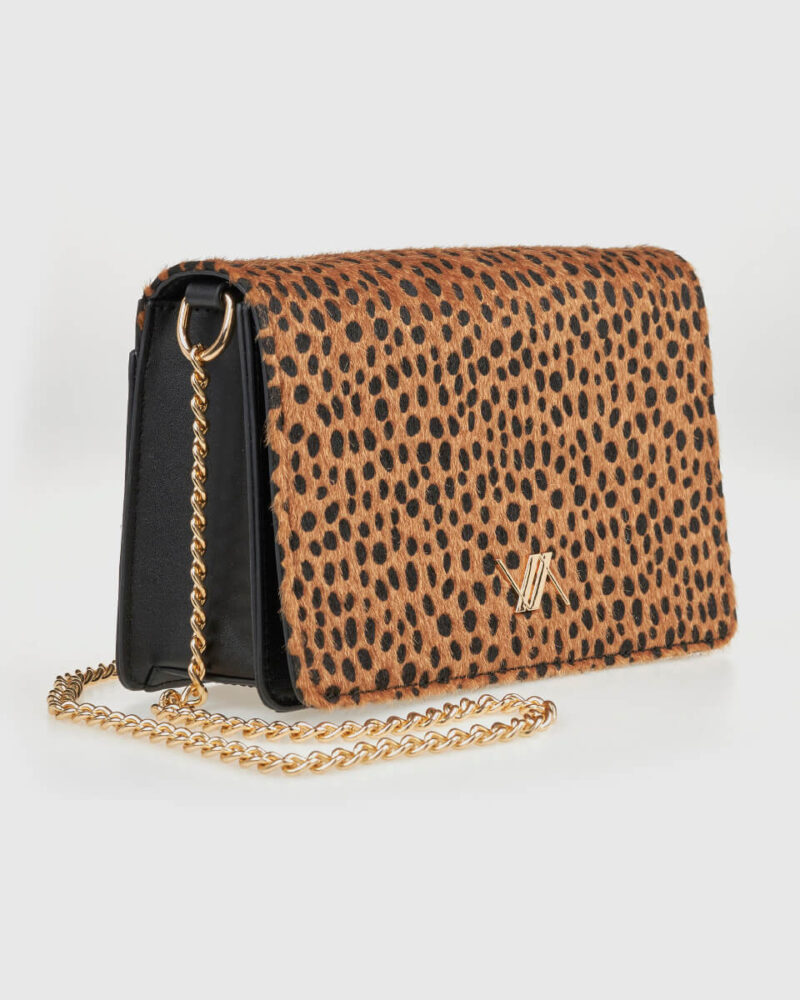 Τσάντα Χιαστί Verde 16-8263-Animal Print Camel - Image 2