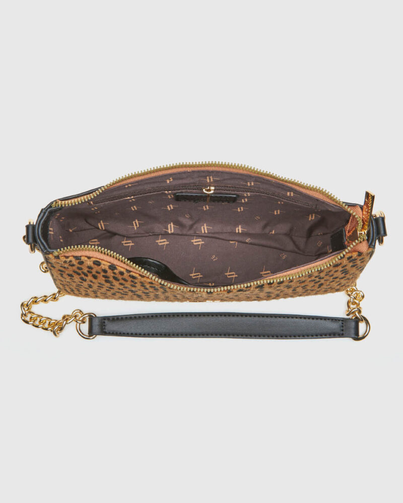 Τσάντα Χιαστί Verde 16-8264-Animal Print Camel - Image 4
