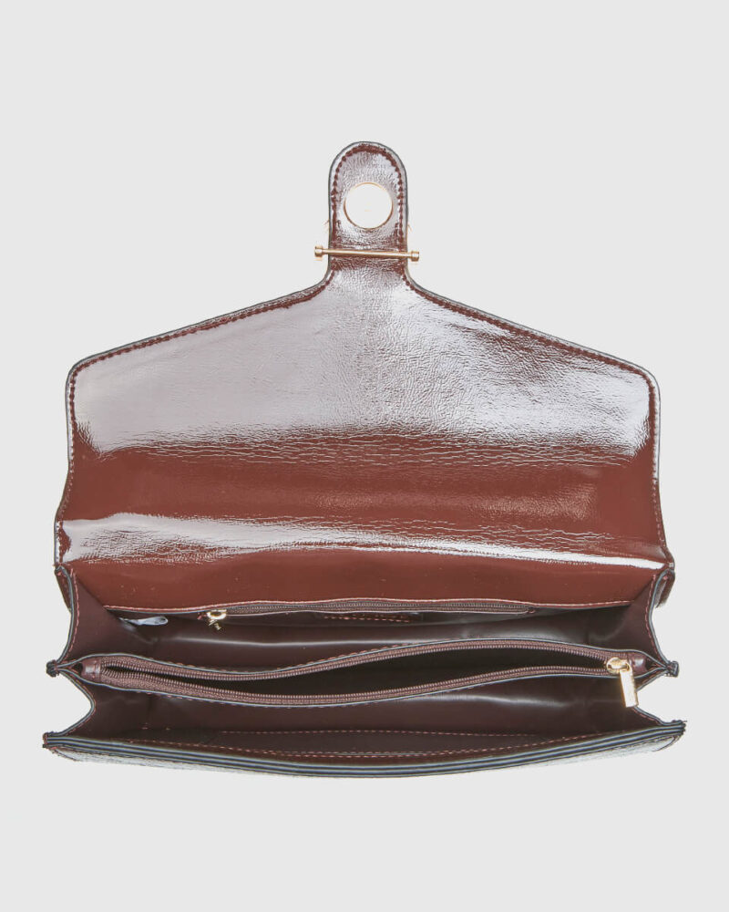 Τσάντα Ώμου Verde 16-8277-Brown - Image 4