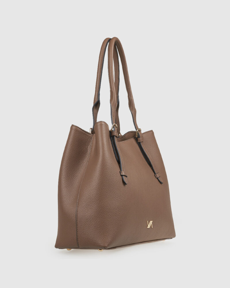 Τσάντα Ώμου Verde 16-8253-Taupe - Image 2