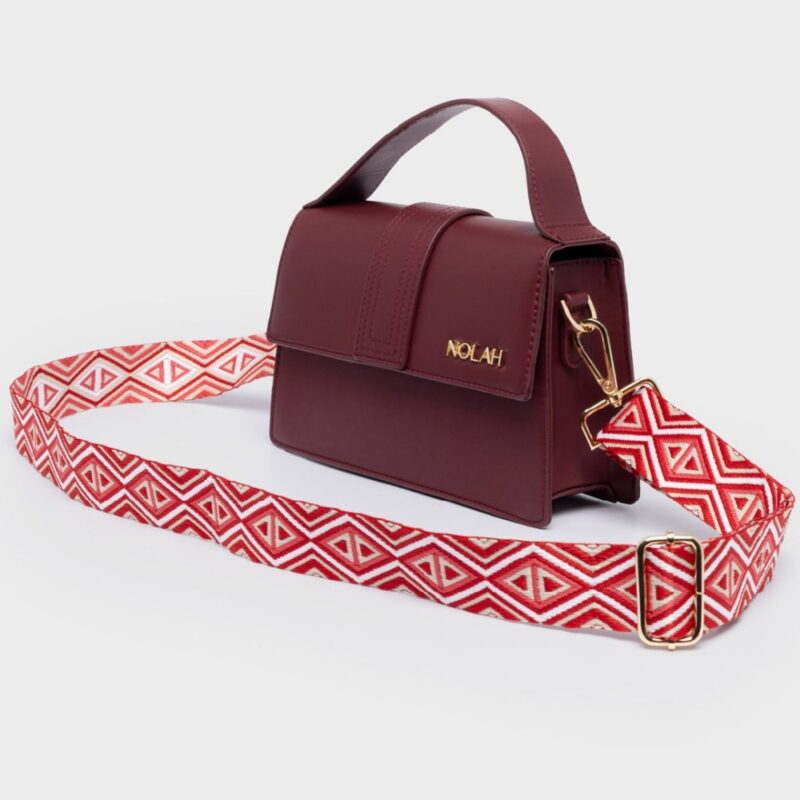 Τσάντα Χειρός Nolah Blake-Burgundy - Image 4