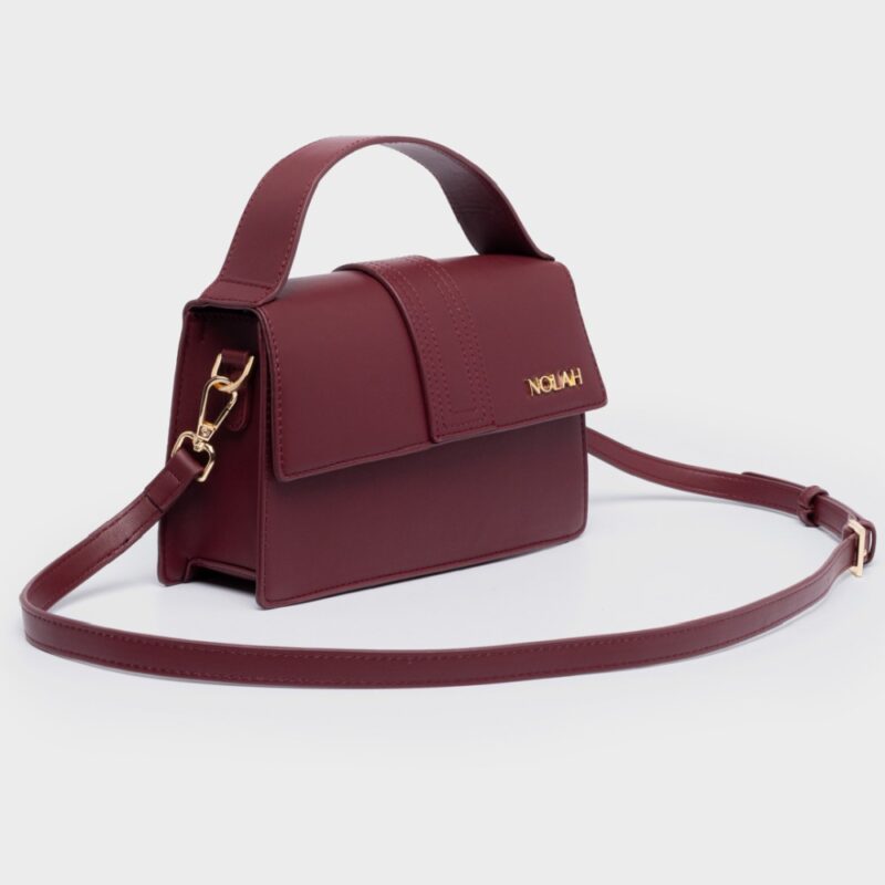 Τσάντα Χειρός Nolah Blake-Burgundy - Image 5