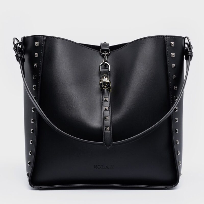 Τσάντα Ώμου Nolah London-Black/Gun